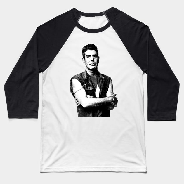 anthony bourdain Young Baseball T-Shirt by PARIS^NIGHT